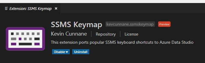Keymap An extension that