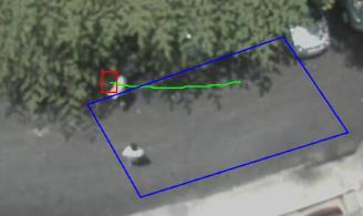 Trespass Detection of a person or vehicle entering or exiting virtual area drawn by the user. Example: Intruder detection in restricted areas.