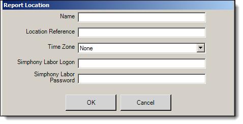 Select the Time Zone from the drop-down list that matches the property s time zone. Enter a user name in the Simphony Labor Logon field (this must be unique).