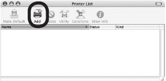 11 only 1. When the Printer List window appears, click Add. Go to Step 11.