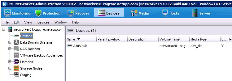 2.4 Associate a Client to Use the New AFTD Resource NetWorker uses groups to identify where backup data will be stored.