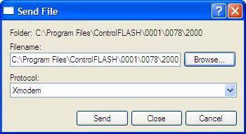 20-COMM-E EtherNet/IP Adapter Firmware Revision 4.002 7 4. Select Transfer > Send File to display the Send File screen (Figure 4). 5.