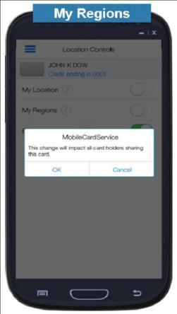 Location Controls Confirmation Dialogs Setting Merchant Controls To specify the merchant types for