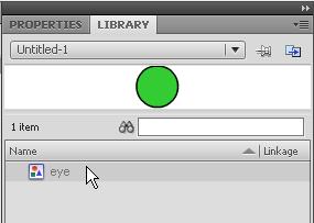 Adobe Flash CS4 Activity 5.1 guide 11. Select Window > Library to see that your symbol has been added to the Library panel (Figure 8).