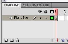 Figure 8 Library panel Reuse the eye symbol to create the left eye 12. Click the Insert Layer button in the lower left corner of the Timeline to insert a new layer (Figure 9). 13.