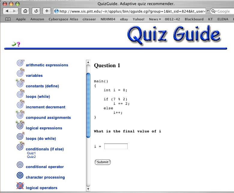 QuizGuide: Topic-Based AH