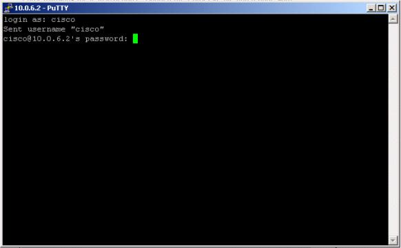 b. In the Host Name (or IP address) input box enter the IP address of the pod AP. Next, change the protocol to SSH. These two values must be sent to establish the SSH.