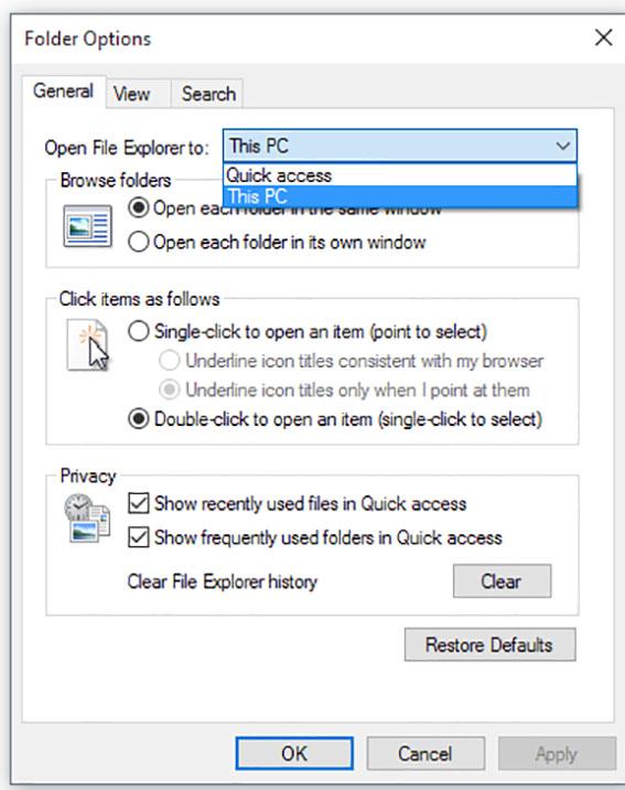 Quick Access View Microsoft have revamped the look of Windows File Explorer with the most obvious difference being that Favourites has been replaced with Quick Access.