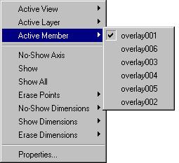 overlay member if desired: Right-clicking on a member of