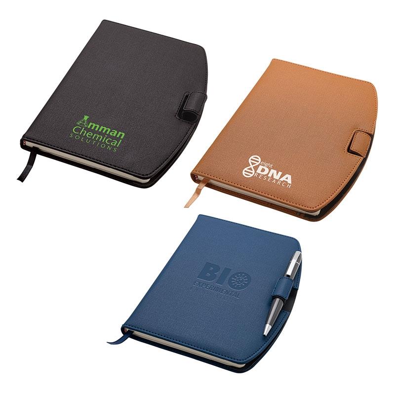 EXECUTIVE DESK Leatherette Journal Book Soft textured leatherette junior size journal has a curved side opening
