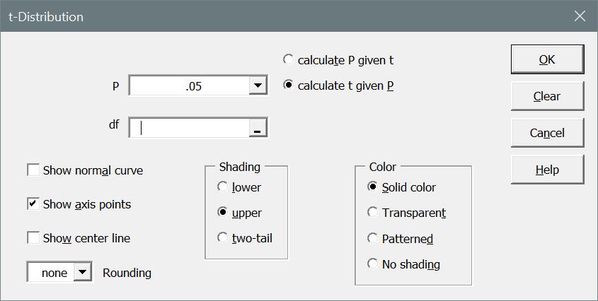 Printing: To make the normal distribution output fit on a printed page without resizing it, you can use Page Setup or Print Preview and select fit to one page.