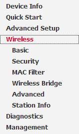 Wireless This section provides you ways to configure wireless access.