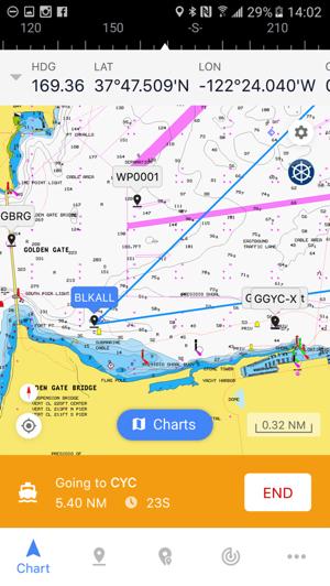 Navigating a Route Selecting the Go To button in the Route View will begin navigation to the first Waypoint in the route Automatic advancement to the next waypoint in the route will occur if the