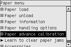 NOTE: There are separate paper advance settings for Optimized for drawings/text and Optimized for images: each must be calibrated separately.