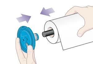 NOTE: If you have difficulty with this, try turning the spindle to a vertical position, so that gravity presses the