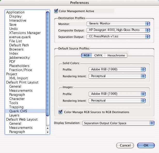 Driver settings The PostScript driver is recommended for page-layout applications because it can color manage CMYK data, RGB data or both simultaneously.