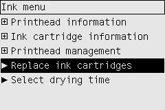 Remove an ink cartridge There are two types of ink cartridge removal.
