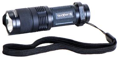 LENGTH: 2-5/8 WEIGHT: 1 oz MODEL: NightShift III LAMP: CREE Q2 LED NS-3-CR BATTERY: One CR123A MSRP: BEZEL: 1 LUMENS: 130 RUN TIME: 1-1/2