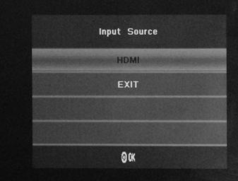 Press SOURCE then select "HDMI" to change the input source. 9.
