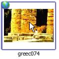 Double-click the picture of the Greek temple to add it to the page.