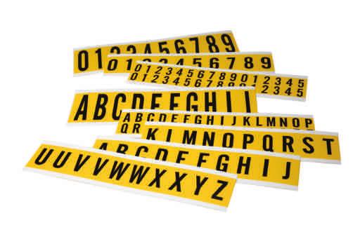 Larger sized cards break the alphabet into three parts: A J, K T and U Z Material: Vinyl cloth (B-500) Article No.