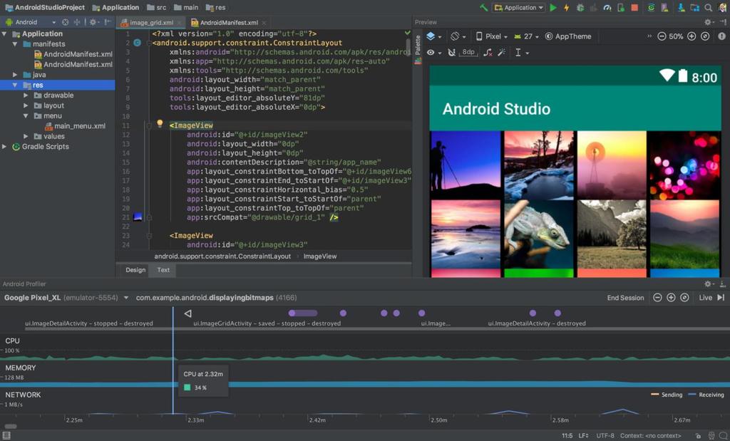 Android Studio Android Studio is the official IDE for android application