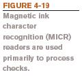magnetic characters printed at the bottom of checks High volume readers sort and