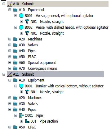 1.2 COMOS PDMS interface Call in the Navigator for multiple objects If you select multiple objects in the Navigator and then select an interface operation in