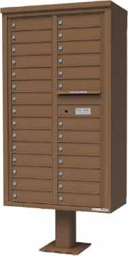 SUITE F H4CPF14CFT6-14 14-Tenant Door Unit (Single Column) plus (1) Outgoing Mail Door $1,307.50 Call Unit Size: 18 3 4"W x 71 13 16"H x 17 5 8"D; Weight: 163 lbs.