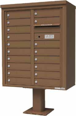 SUITE H H4CPH24CHT2-15 15-Tenant Door Unit (Double Column) plus (1) Parcel Door & (1) Outgoing Mail Door $1,430.