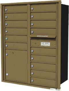 4C High Security Wall Mount Horizontal Mailboxes (USPS Approved) MANUFACTURED TO NEW POSTAL REGULATIONS.