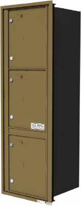 50 Call (1) 6-high and (1) 5-high, and (1) Outgoing Mail Compartment Rough Opening Size: 50 1 2"H x 30 1 2"W x 17"D; Actual Unit Size: 51"H x 31 1 2"W x 17"D SUITE C H4CCT6-12