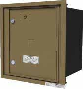 50 Call (2) X-Large Doors and (1) Outgoing Mail Compartment Rough Opening Size: 17 1 2"H x 30 1 2"W x 17"D; Actual Unit Size: 18"H x 31 1 2"W x 17"D