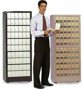 Portable Mailbox Enclosures (For Private Use/Access) Made of 18 gauge steel, National Mailboxes H2300 series Portable Mailbox Enclosures include casters for mobility and are useful when space is