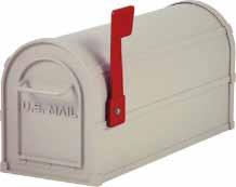 Rural mailboxes may be used for U.S.P.S. residential door delivery. H4815 NEWSPAPER HOLDER 7 1 2"W x 4 1 2"H x 16" D; 10 lbs. Available in Black, Beige, White and Green.