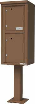 standard 4C which was created to provide a higher level of mail security. 4C Mailboxes feature a durable aluminum powder coated finish and include factory installed 1 2" wide peripheral trim.