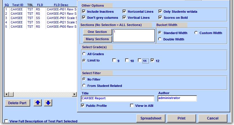 Creating an Excel Spreadsheet The Multi Data Profiles created can be used to collect data then exported into an Excel Spreadsheet.