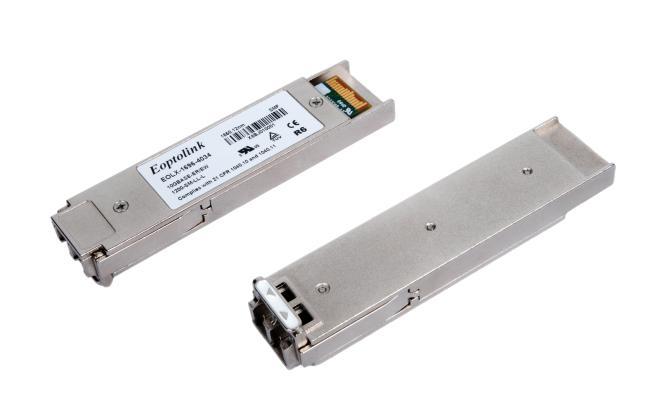EOLX-1696-14XXX series XFP Single-Mode for 10GbE/10GFC/SDH/SONET Duplex DWDM XFP Transceiver RoHS6 Compliant XFP Series Features Supports 9.95Gb/s to 11.