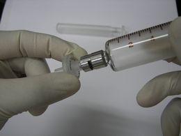 or connect syringe membrane filter to syringe follow