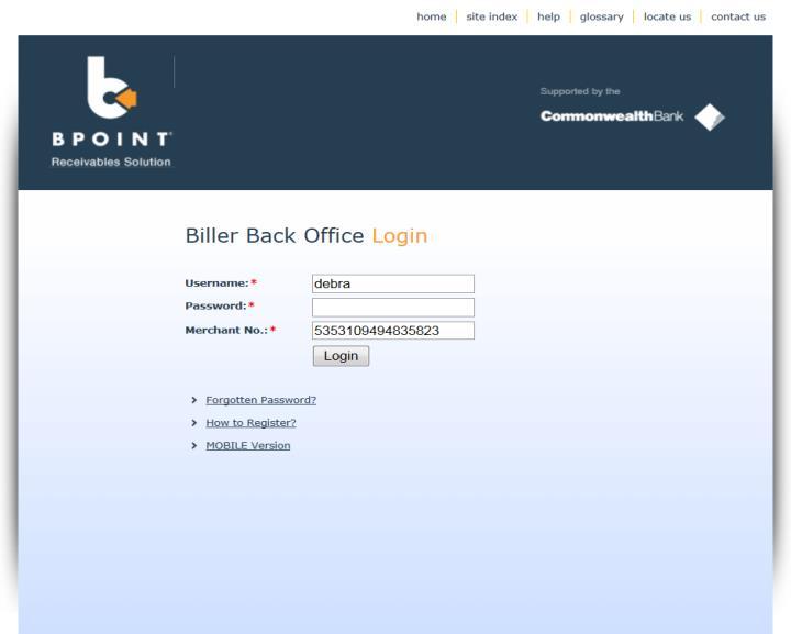 You now need to create separate logins for each BPOINT user, including yourself. Click on the SUPPORT, then User Centre.