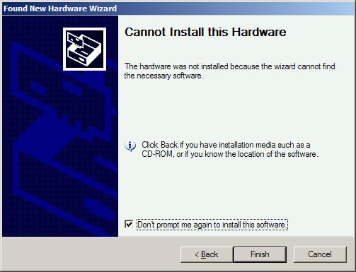 Cannot Install this Hardware error message Manual uninstallation of drivers To manually uninstall driver you should first identify the files you must remove from the computer.