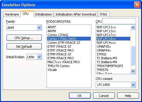 itag.2k is a universal on-chip emulation platform. Additionally, a target specific cable adapter is required to debug the target based on a specific architecture.