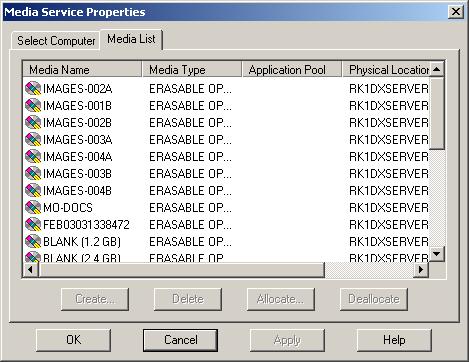 Connecting to Optical and Tape Devices Allocating removable media to an extended drive The following topics provide instructions for allocating removable media to an extended drive from either the