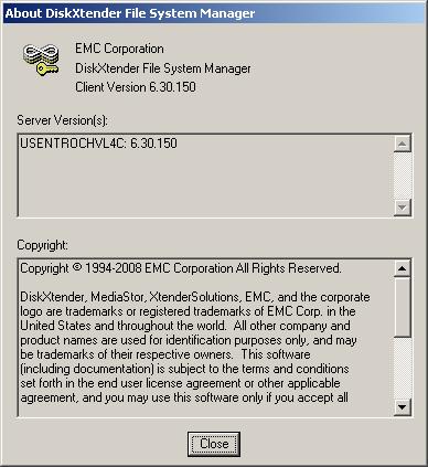 Getting Started Verifying the DiskXtender version The About dialog box, illustrated in Figure 2 on page 24, provides details on the version of DiskXtender that is installed, including the release
