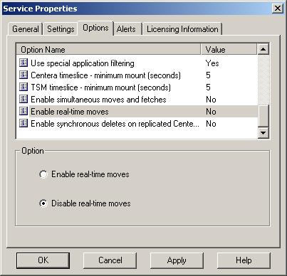 Indexing Files tab of the Service Properties dialog box in the File System Manager Administrator, as illustrated in Figure 100 on page 253.