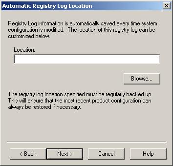 However, in the event of a system crash, it is likely that you will lose information on the main drive, and therefore lose the registry log files.