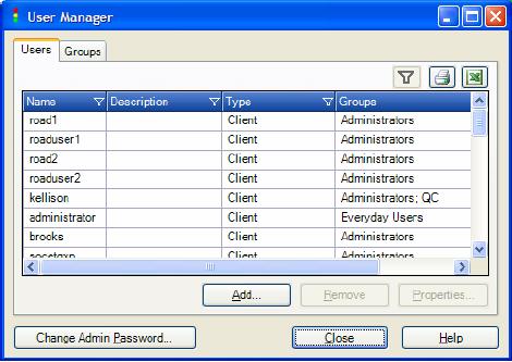 7 Configuring and Adding Users to GeoCue Each user that uses the GeoCue Client needs to be added through the User Database. 1. On the GeoCue Server, go to Start Menu GeoCue User Manager. 2.
