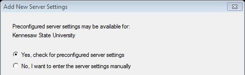 select "add new server". Figure 5 Desire2Learn Server 5.