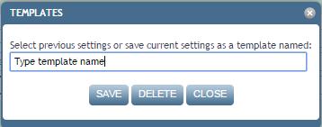 name of template Click Save System action: The system saves the template with the given name and the entered external account information. 4.