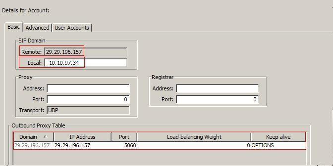 Figure 19 Basic Configuration for Public SIP Trunk Account 5.4.6. Advance Settings a) Select account CTL created in Section 5.4.3 b) Select Advanced tab, the Advanced settings are displayed as in Figure 20.